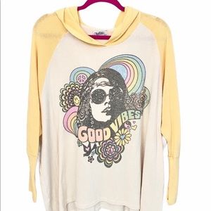 HTF: Lauren Moshi ☻ Good Vibes Oversized Hoodie ☻
